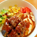 クイックランチ♪ロコモコ丼